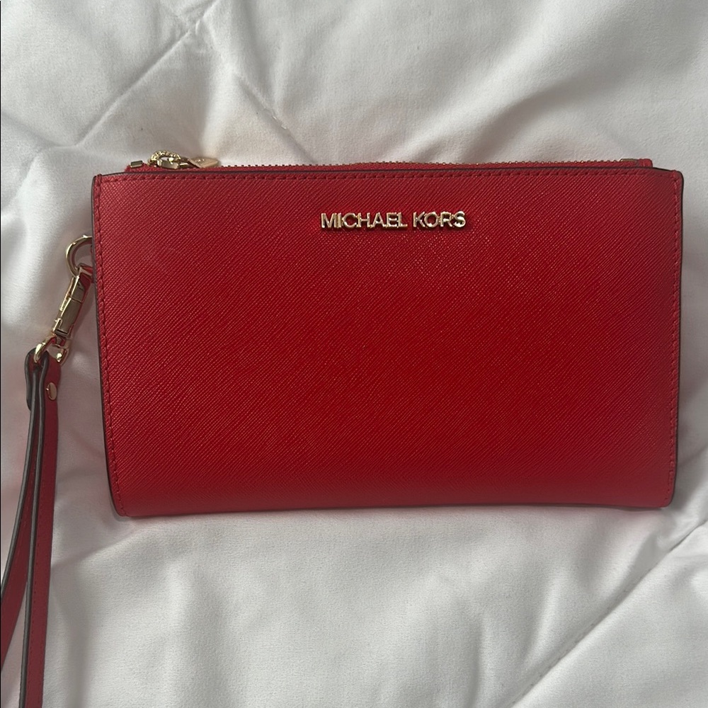Michael Kors Red Wristlet